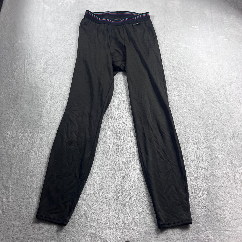 Patagonia Capilene Midweight Baselayer Bottoms Mens Small Black Leggings 44487